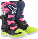 Botas ALPINESTARS Tech 3S - Negro/Azul/Rosa - Talla 1 de EE. UU. 2014518-1176-1