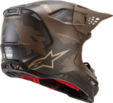 Casco de motocicleta ALPINESTARS Supertech M10 - Squad - MIPS® - Marrón oscuro/Dorado - Grande 8302823-839-LG