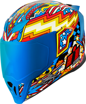 ICON Airflite™ Motorcycle Helmet - Flyboy - Blue - Medium 0101-16012