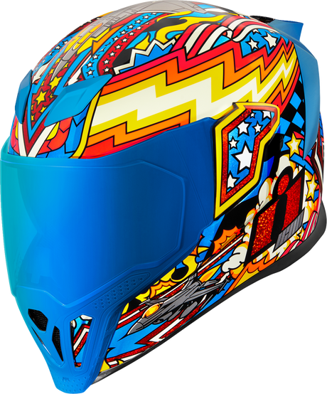 ICON Airflite™ Motorcycle Helmet - Flyboy - Blue - Medium 0101-16012