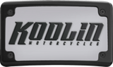 Kit de matrícula para motocicleta KODLIN - Curvado - Negro KUS20100