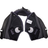 Almohadillas para mejillas AGV Pista GP RR - Gris/Amarillo - Medianas 2018500056499M