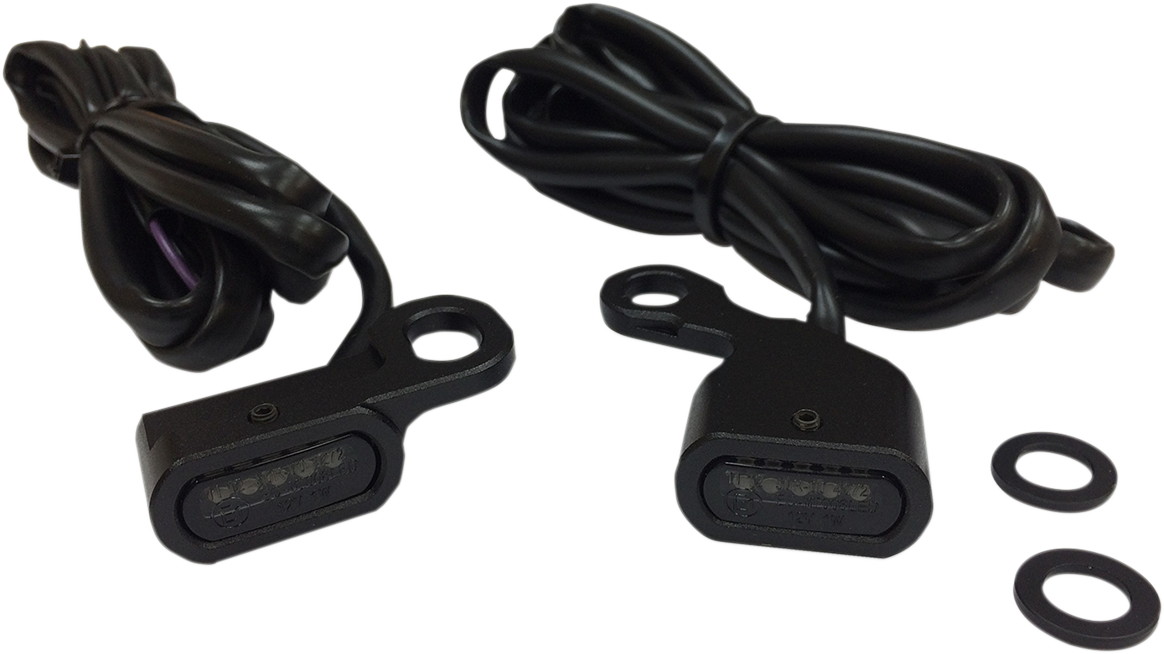 Luces LED de posición para manillar DRAG SPECIALTIES - Negro/Ahumado L22-0230MBMENU