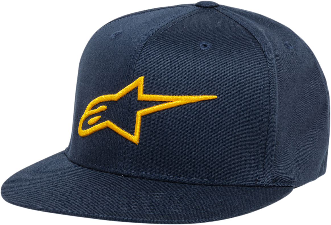 Gorra ALPINESTARS Ageless Flat Visor - Azul marino/Dorado - Talla pequeña/mediana 1035810157059SM