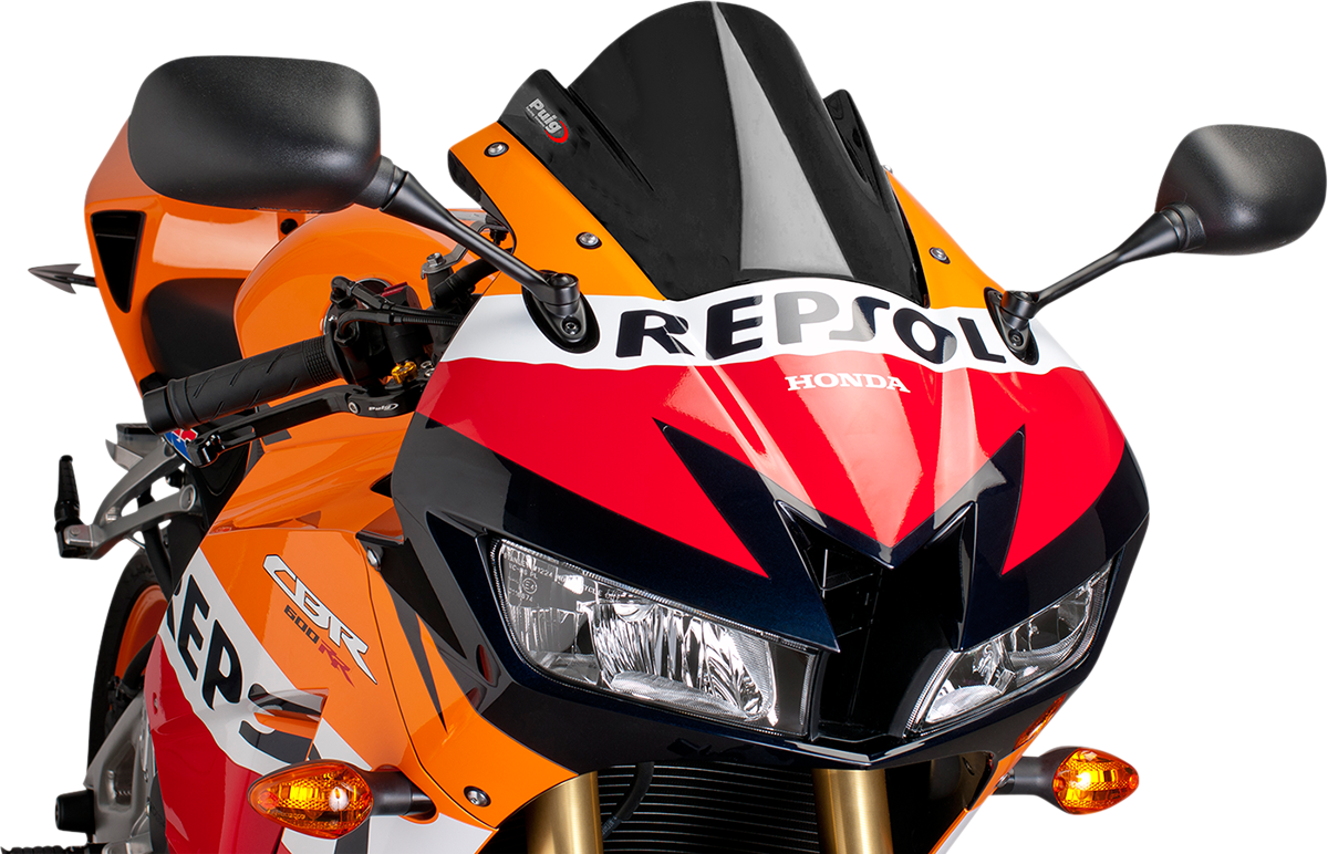 Cúpula Honda CBR600RR 2013-2024, Puig Hi-Tech Parts, Race in Black 6478N
