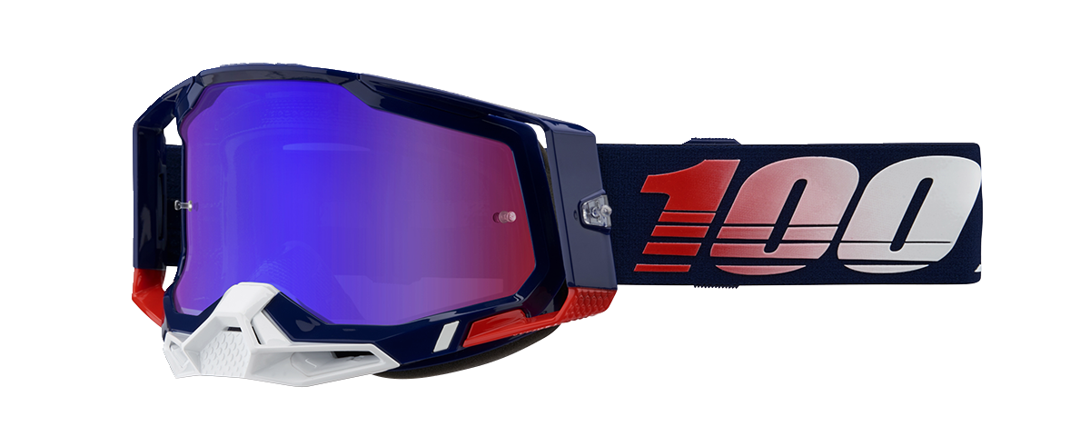 Gafas 100% Racecraft 2 - Republic - Espejo rojo/azul 50010-00022