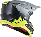 Casco de motocicleta ALPINESTARS Supertech M8 - Radium - MIPS - Negro mate/Gris medio/Amarillo fluorescente - Grande 8301519-1305-LG