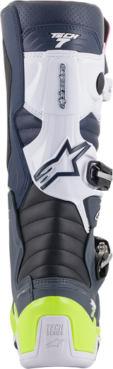 Botas ALPINESTARS Tech 7 - Negro/Rosa/Blanco/Amarillo - Talla 8 de EE. UU. 2012014-9076-8
