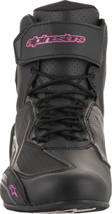 Zapatillas ALPINESTARS Stella Faster-3 para mujer - Negro/Rosa - Talla 8.5 (EE. UU.) 251041910399