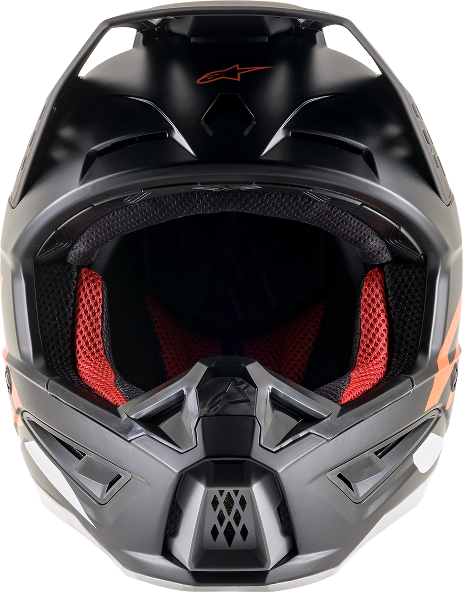 Casco de moto ALPINESTARS SM5 - Compass - Negro mate/Naranja fluorescente - 2XL 8303321-1149-2X