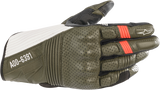 Guantes ALPINESTARS Kei - Bosque/Negro/Blanco/Rojo Fluo - Pequeños 3566221-6123-S