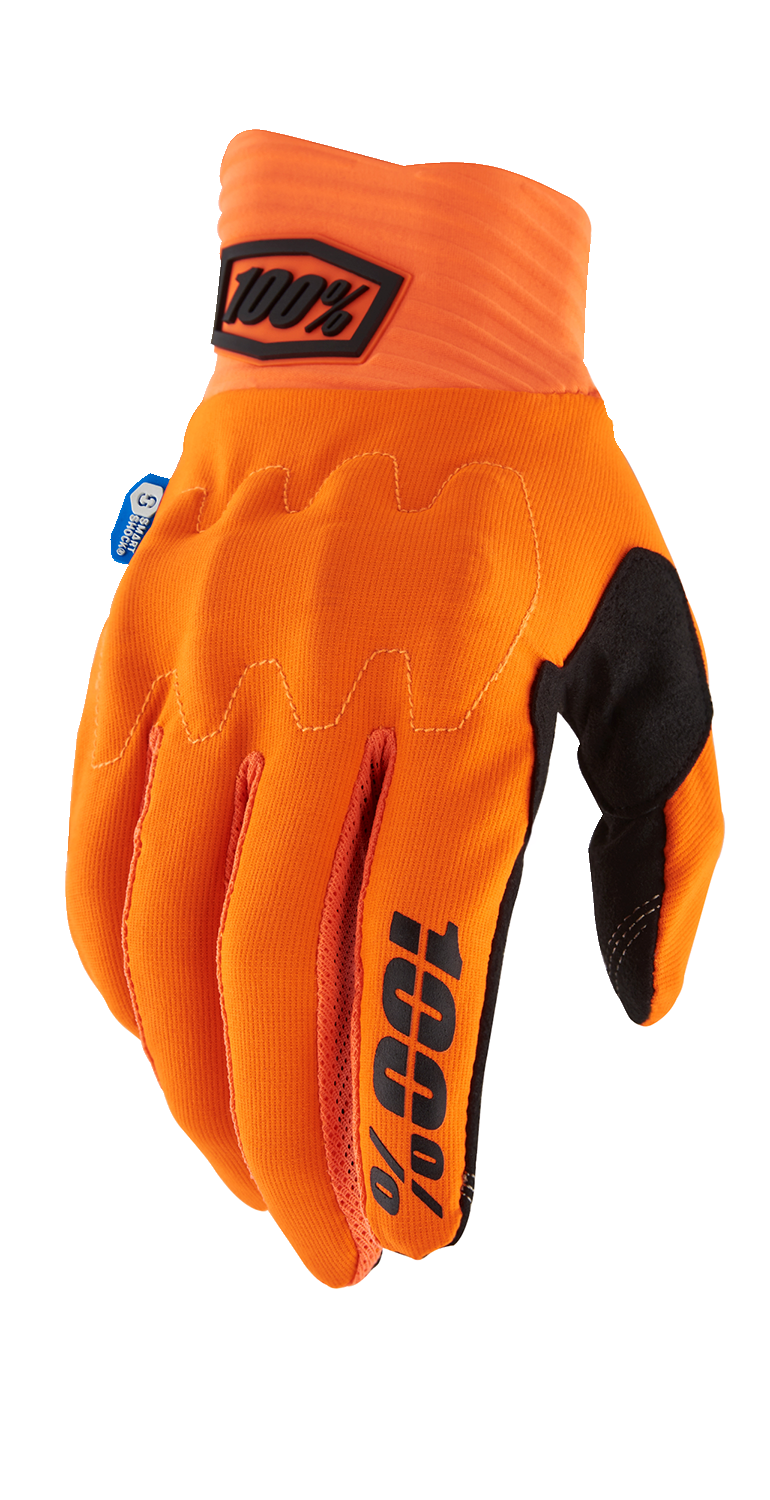 Guantes inteligentes 100% Cognito Shock - Naranja fluorescente - Medianos 10014-00036