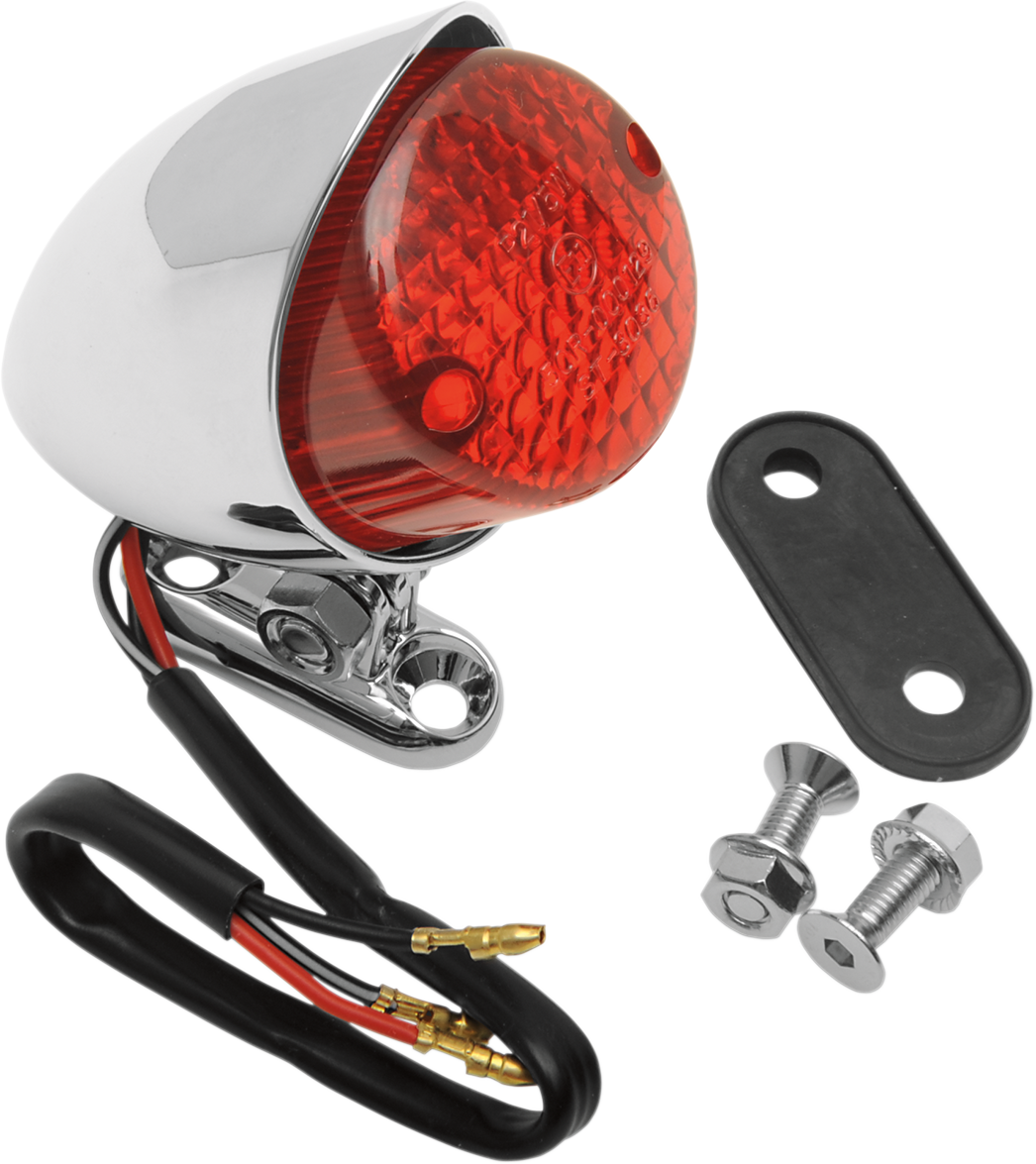 DRAG SPECIALTIES Luz trasera Bobber - Lente roja 12-6015 