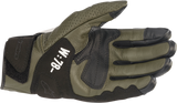 Guantes ALPINESTARS Kei - Bosque/Negro/Blanco/Rojo Fluo - Pequeños 3566221-6123-S