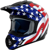 Casco de motocicleta AFX FX-17 - Bandera - Negro - 4XL 0110-7632