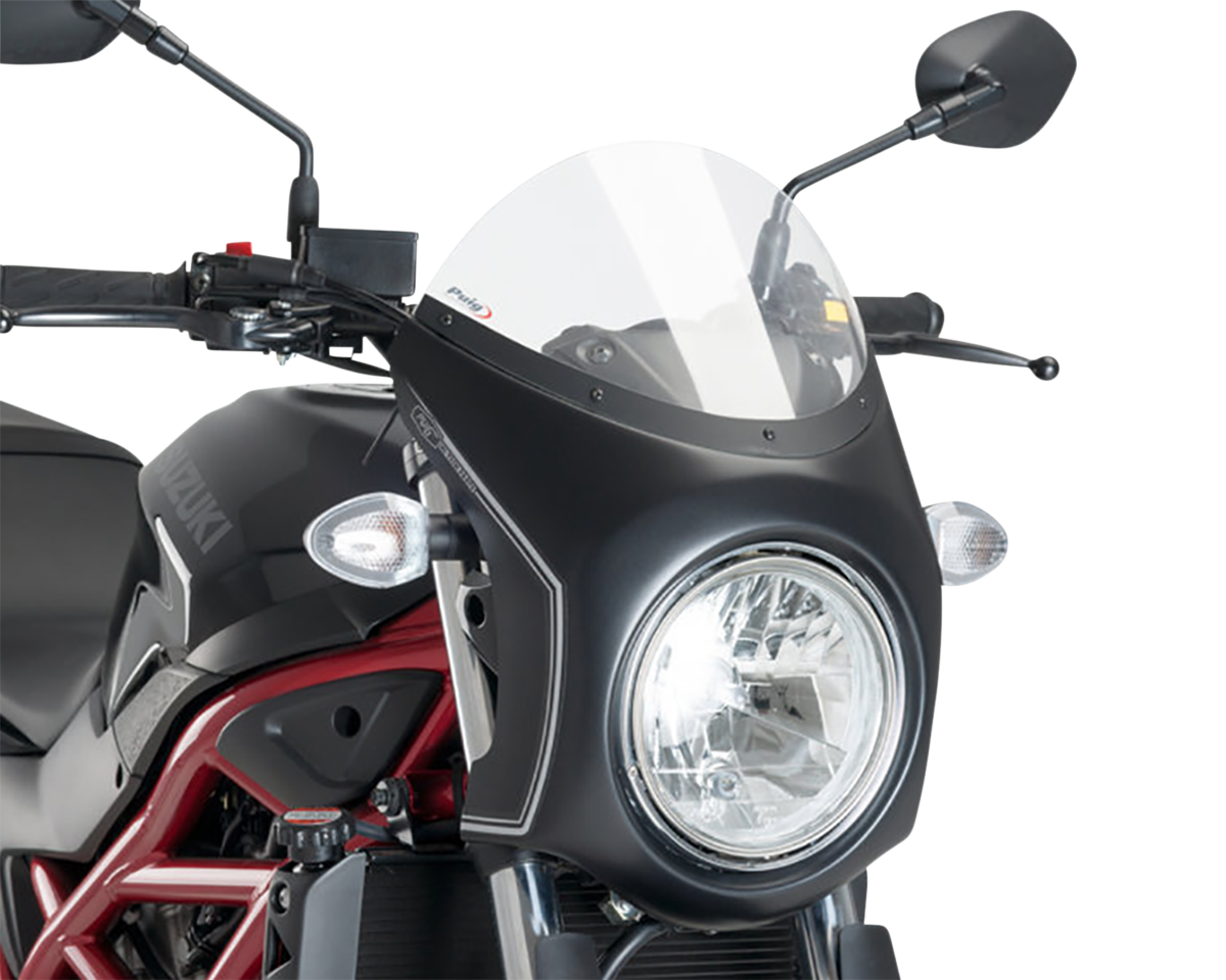 Semicarenado PUIG HI-TECH PARTS - Negro - Pantalla Negra 3169N 