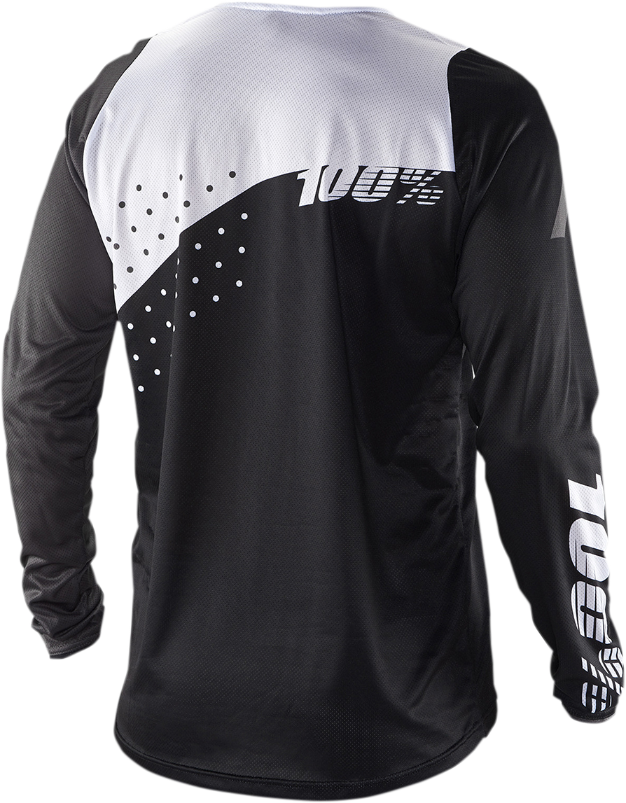 Camiseta de manga larga 100% R-Core - Negro/Blanco - Talla M 40005-00011