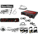 Kit de intercomunicador/radio y auriculares para casco NAVATLAS - Biplaza - Negro NI2RIH2 