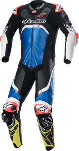 Traje técnico ALPINESTARS GP v4 - Negro/Azul/Amarillo fluorescente - Talla 44 EE. UU. / 54 UE 3156822-1075-54