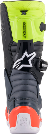 Botas ALPINESTARS Youth Tech 7S - Negro/Gris/Rojo/Blanco/Amarillo - Talla 2 de EE. UU. 2015017-9058-2