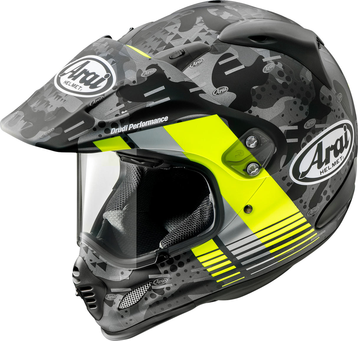 Casco ARAI XD-4 - Funda - Amarillo Fluorescente Escarcha - XS 0140-0179