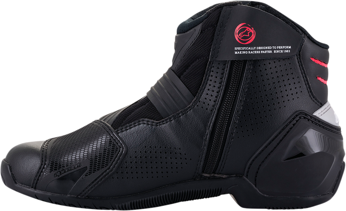 Botas ventiladas ALPINESTARS Stella SMX-1 R V2 para mujer - Negro/Rosa - Talla 11.5 EE. UU. / 44 UE 2224121-1839-44