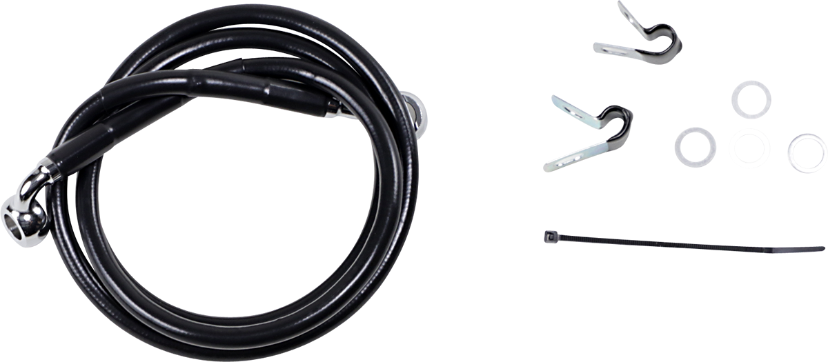 Línea de freno DRAG SPECIALTIES - Delantera (Superior) - Negra 640210-BLK