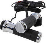 Puños KOSO NORTH AMERICA - Calefactables - Titan-X - 1" - Cromados AX068M00