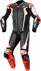 Mono de cuero ALPINESTARS Racing Absolute v2 - Negro/Blanco/Rojo - Talla 48 EE. UU. / 58 UE 3156323123158