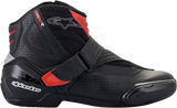Botas ALPINESTARS SMX1-R V2 - Negro/Rojo - Talla 6 EE. UU. / 39 UE 2224021-13-39