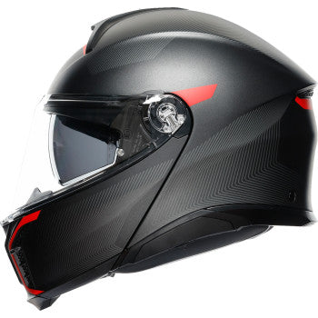 Casco de moto AGV Tourmodular - Frequency - Gunmetal mate/Rojo - XL 211251F2OY00515 