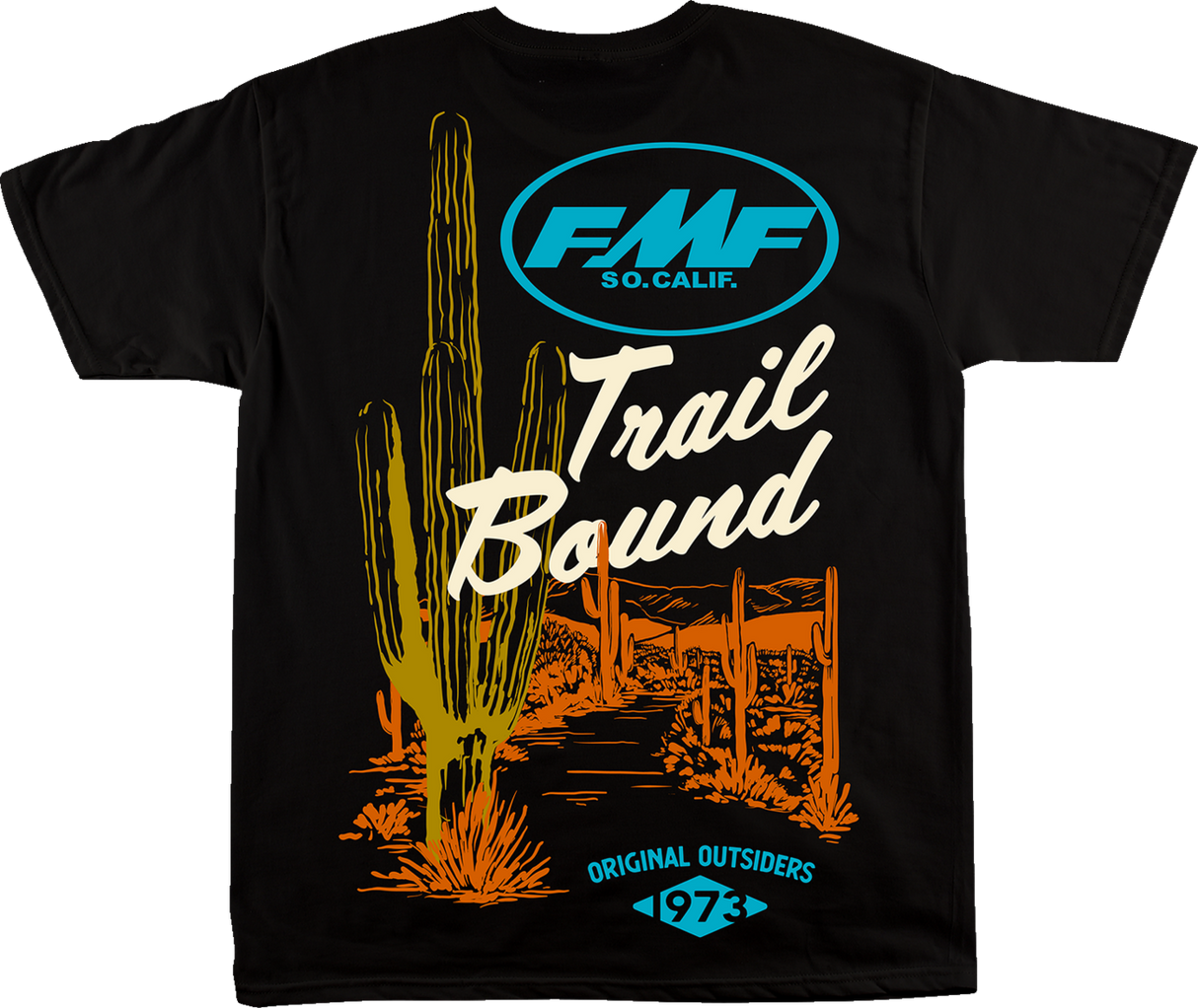 Camiseta FMF Trailbound - Negra - XL FA22118909BLKXL 3030-22449 