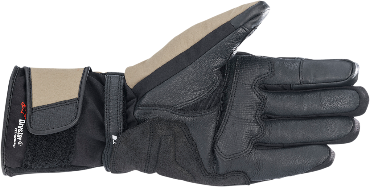 Guantes ALPINESTARS Denali Aerogel Drystar® - Negro/Caqui oscuro/Rojo fluorescente - 2XL 3526922-1853-2X