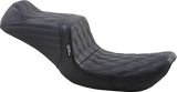 Asiento trasero LE PERA Tailwhip - Doble diamante - Negro - FXD '99-'03 LN-581DD 