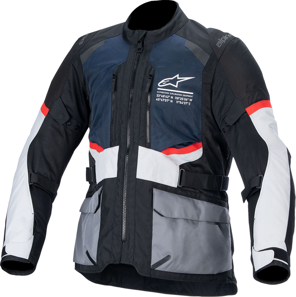 ALPINESTARS Andes Air Drystar® Jacket - Deep Blue/Black/Ice Gray - Small 3207924-7029-S