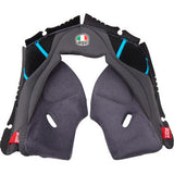 Almohadillas para mejillas AGV Pista GP RR - Gris/Cian - 2XL 201850005623G2X