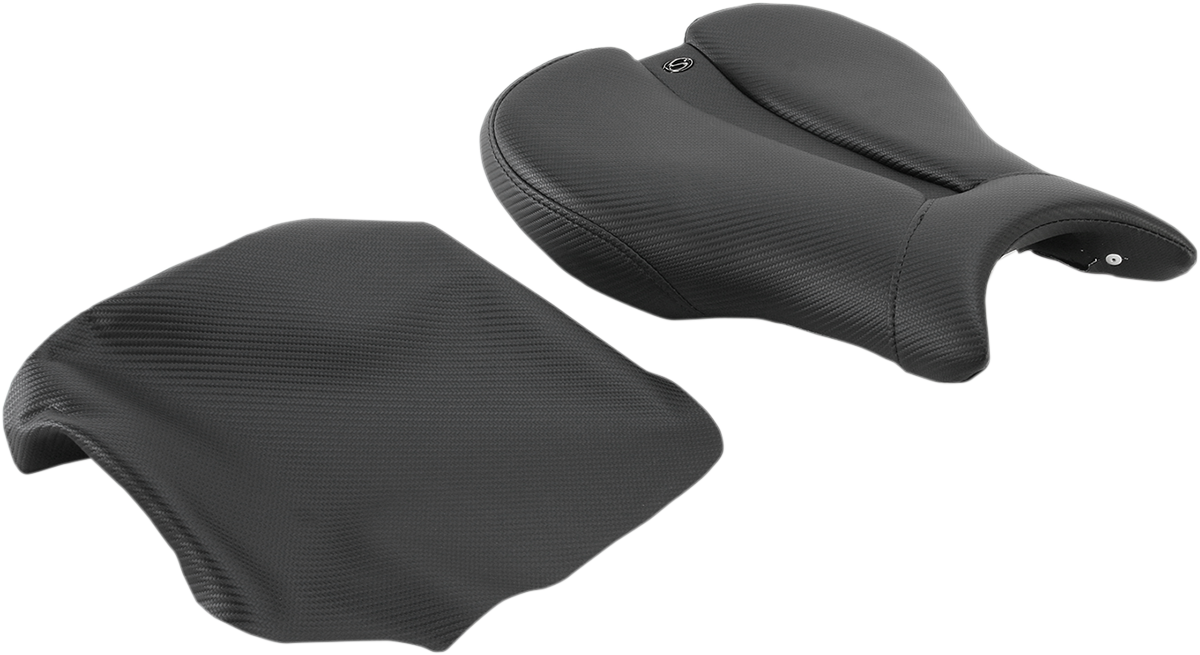 Asiento deportivo SADDLEMEN Gel Channel Track de fibra de carbono - Negro - Triumph 0810-T014 