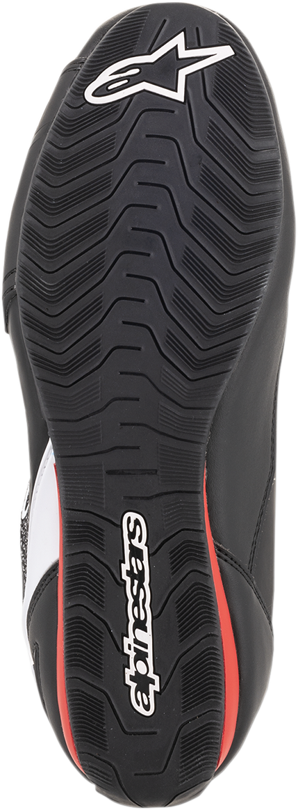 Zapatillas ALPINESTARS Faster-3 Rideknit® - Negro/Blanco/Rojo - Talla 11 de EE. UU. 2510319123-11