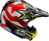 Casco de motocicleta ARAI VX-Pro4 - Estrellas y rayas - Amarillo - Mediano 0110-8203 
