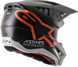 Casco de moto ALPINESTARS SM5 - Compass - Negro mate/Naranja fluorescente - 2XL 8303321-1149-2X