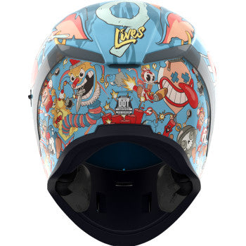 ICON Airform™ Motorcycle Helmet - 9 Lives - Blue