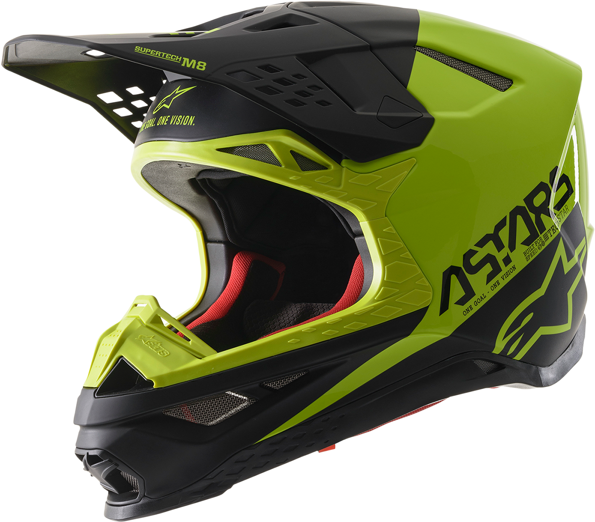 ALPINESTARS Supertech M8 Motorcycle Helmet - Echo - MIPS® - Black/Yellow - Small 8302621-1158-SM