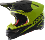 ALPINESTARS Supertech M8 Motorcycle Helmet - Echo - MIPS® - Black/Yellow - Small 8302621-1158-SM