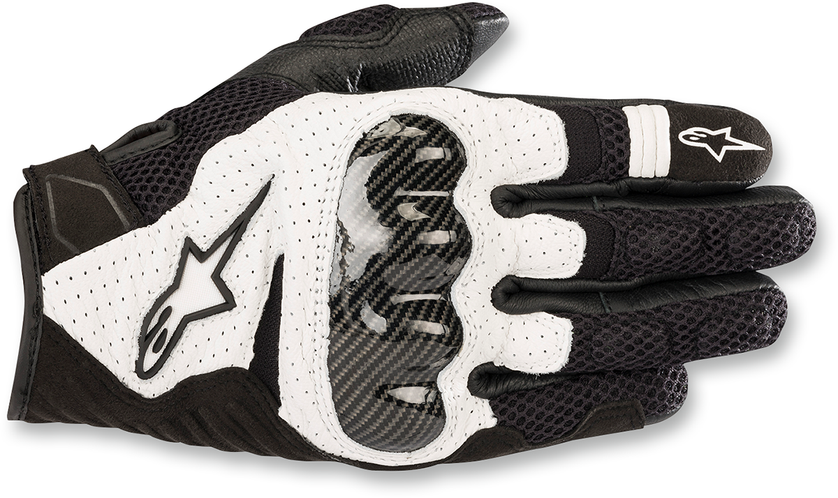 Guantes ALPINESTARS SMX-1 Air V2 - Negro/Blanco - Talla M 3570518-12-M