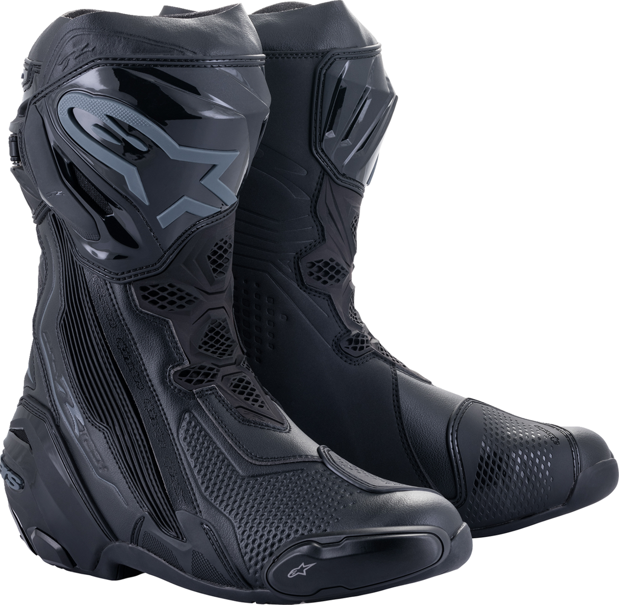 Botas ALPINESTARS Supertech R - Negras - Talla 10.5 EE. UU. / 45 UE 2220021-1100-45