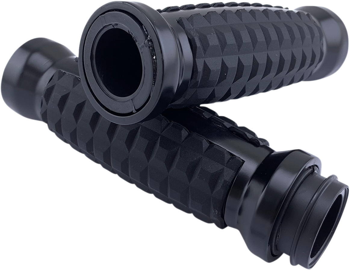 Empuñaduras DRAG SPECIALTIES - Grenade - TBW - Negro mate H17-05C6MBT 