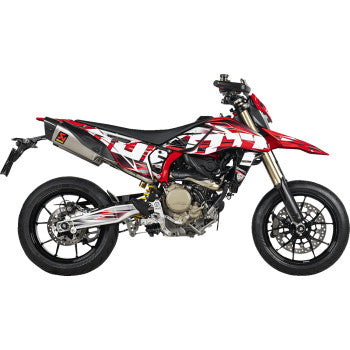 AKRAPOVIC Slip-On Line Mufflers - Titanium - Hypermotard 698 2024 -2025 S-D6SO2-HAPLT  1811-4722