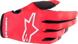 Guantes ALPINESTARS Youth Radar - Rojo/Blanco - Grande 3541823-3120-L