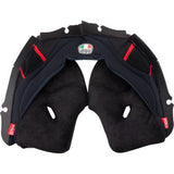 Almohadillas para mejillas AGV Pista GP RR - Negro/Rojo - 2XL 20KIT603010012X