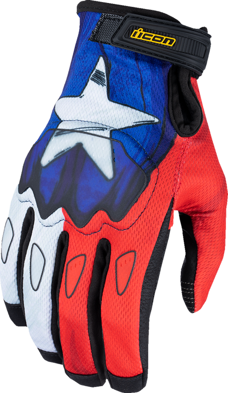 ICON Hooligan™ CE Tejas Libre Gloves - Blue - XL 3301-4719